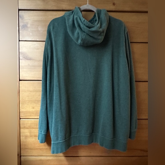 Nike Green Cowl Neck Pull-Over Hoodie | 2X - Picture 4 of 11